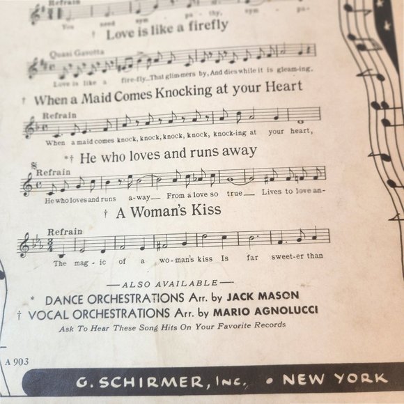 Sympathy From Movie Firefly Jeanette MacDonald/Allan Jones 1937 Sheet Music - Picture 13 of 13